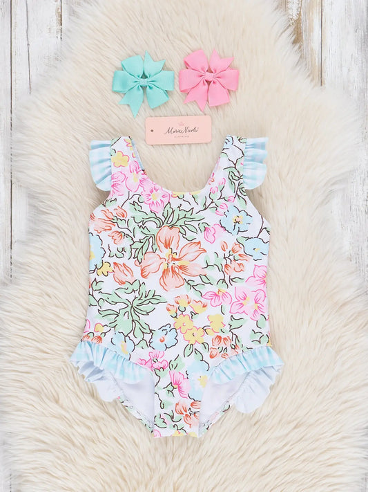 Ruffle Swimsuit - Wildflower